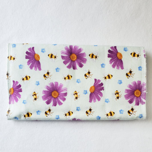 Flowers & Bees Burp Rag