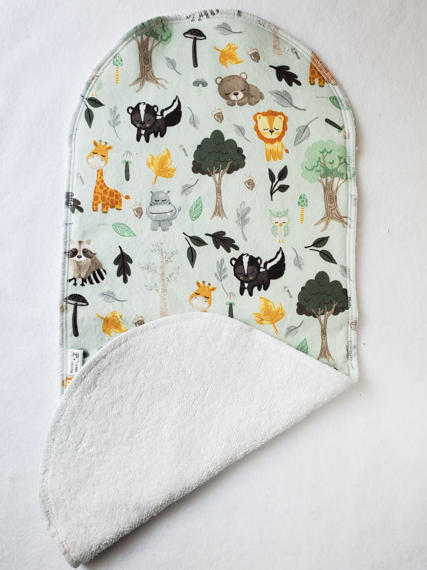 Forest Animals Burp Rag