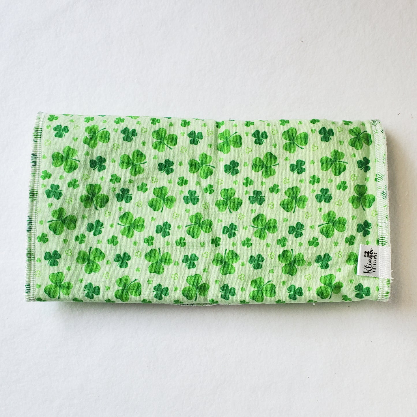 Green Clover Burp Rag