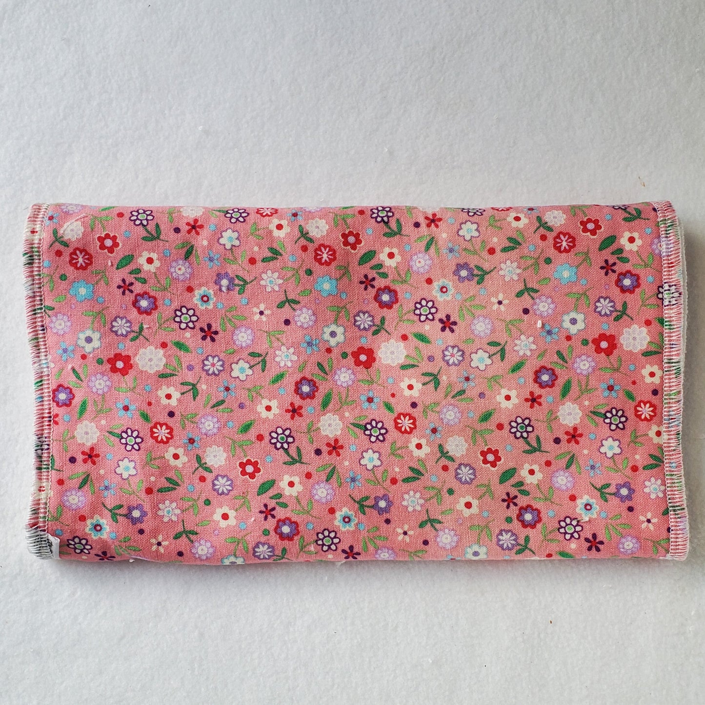 Pink Floral Burp Rag