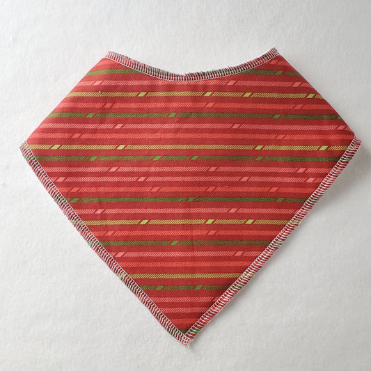 Christmas Stripes Bandana Drool Bib