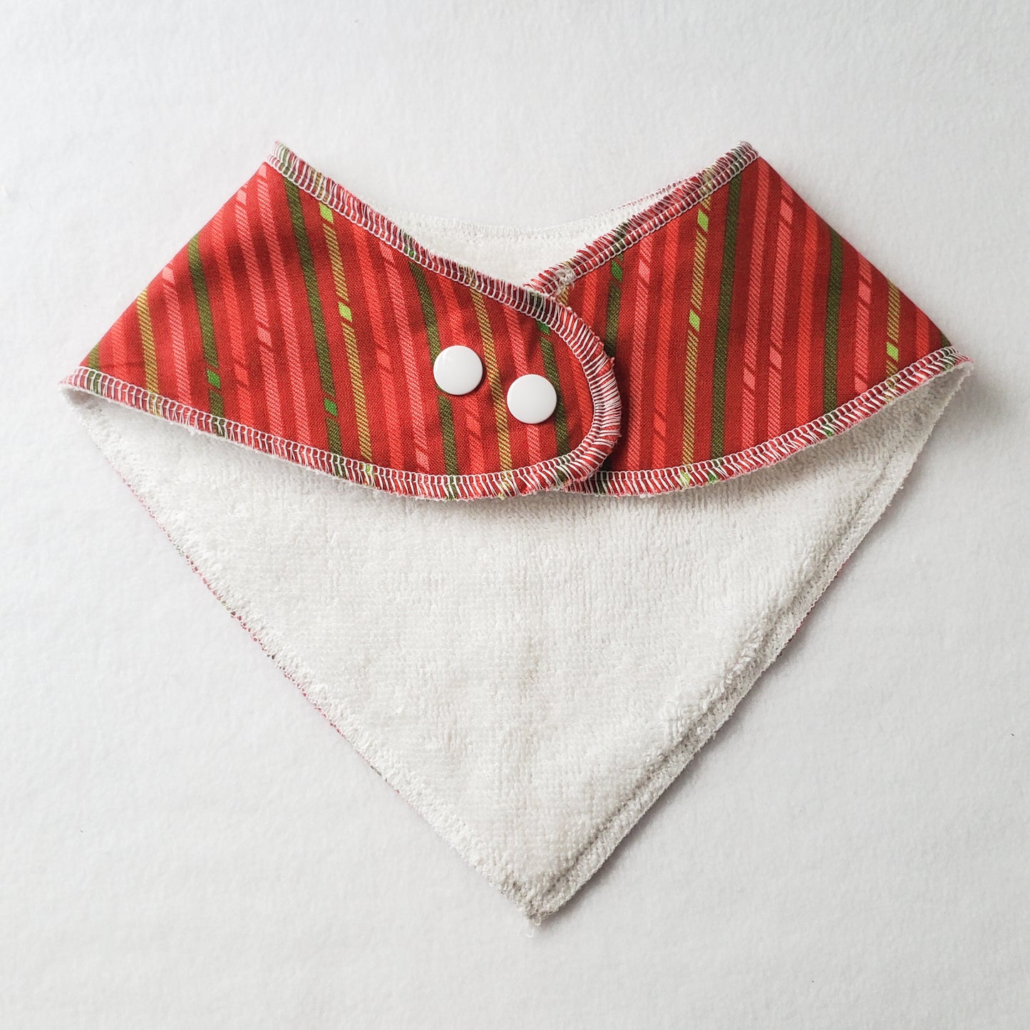 Christmas Stripes Bandana Drool Bib