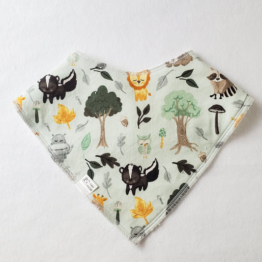 Forest Animals Bandana Drool Bib