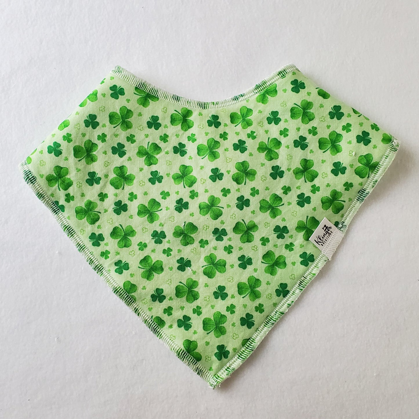 Green Clovers Bandana Drool Bib