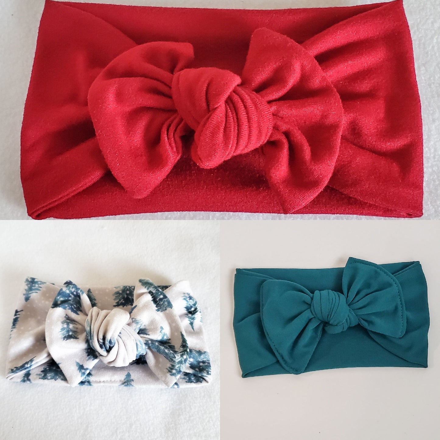 Christmas Baby Bow Headwraps